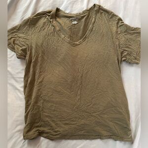 American Eagle Outfitters Dark Green Women's Tee